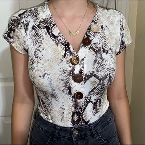 Snakeskin Bodysuit